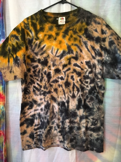 Tie Dye - Tie Dyed T Shirt - Tie Dye Comfort Colors - Short Sleeve Shirt - Mens XL (46-48) 100% Cotton Fruit of the Loom  #184