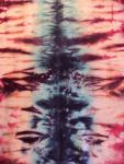 Tie Dyed 100 % Cotton Flannel Scarf - Tie Dye Tiger Stripe - Bold Hot Pink and Blue Scarf - Beautiful Accessory for Anyone! 61"x21". #6