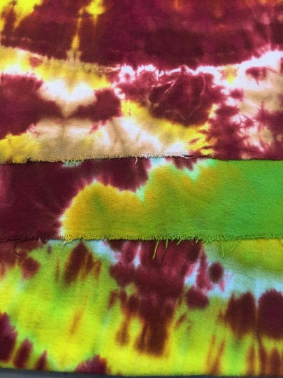 Tie Dyed 100 % Cotton Flannel Scarf - Warm Comfort Colors of Green and Brown Scarf - Beautiful Accessory for Anyone! 66"x21". #3 picture