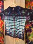 Tie Dye - Tie Dyed T Shirt - Art Deco Tie Dye - Mens 2 XL (50-52) 100% Cotton Fruit of the Loom - Short Sleeve