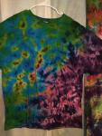 Rainbow Crinkle Tie Dye - Mens 3X (54-56) Fruit of the Loom - 100% Cotton Short Sleeve Shirt. #273