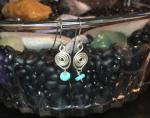 Sterling Sprial with Turquoise Heishi Accent - Jewelry with Meaning - Communication - Master Healer