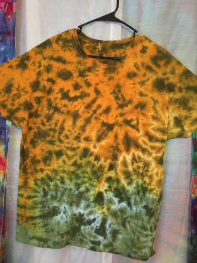 347Tie Dye - Tie Dyed T Shirt - Tie Dye Comfort Colors XL Mens 100% Cotton - XL (46-48) Haines Comfort Soft Shirt