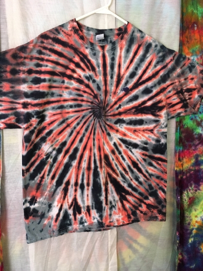 Tie Dye - Tie Dyed T Shirt - Mens XL (46-48) Fruit of the Loom 100% Cotton Short Sleeve Shirt - Comfort Colors Tshirt  #350 picture