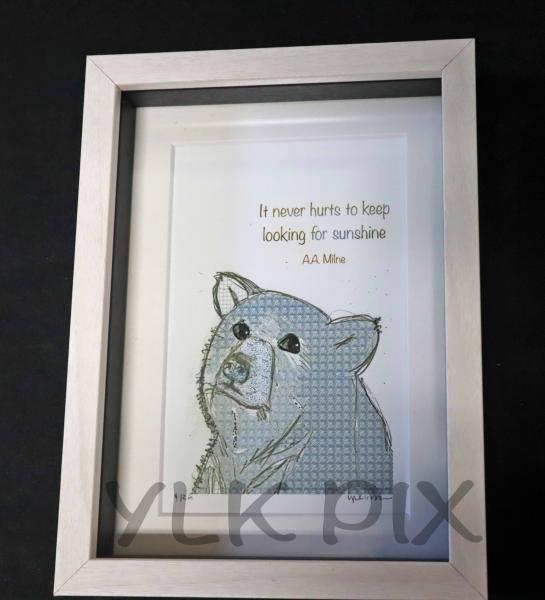 Black Bear with saying