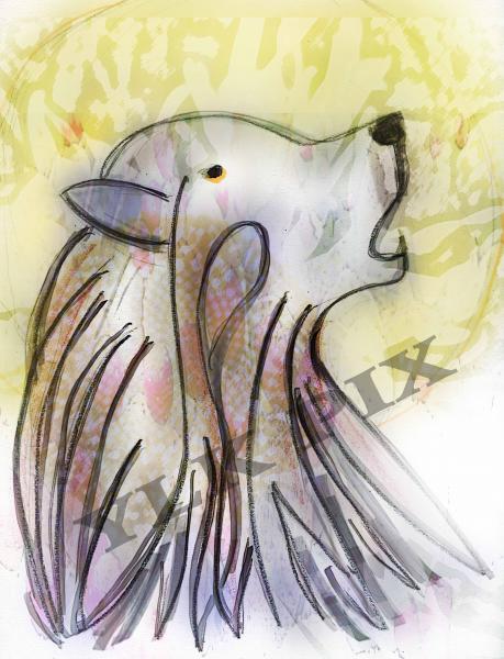 Stylized wolf