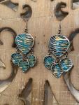 Brushed Turquoise Earrings