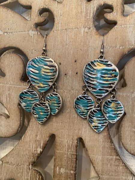 Brushed Turquoise Earrings