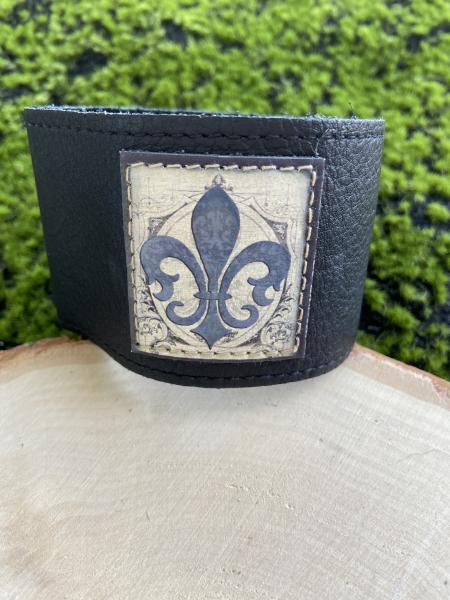 Fleur-de-lis Leather Cuff picture