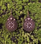 Petite Bling Medallion Earrings