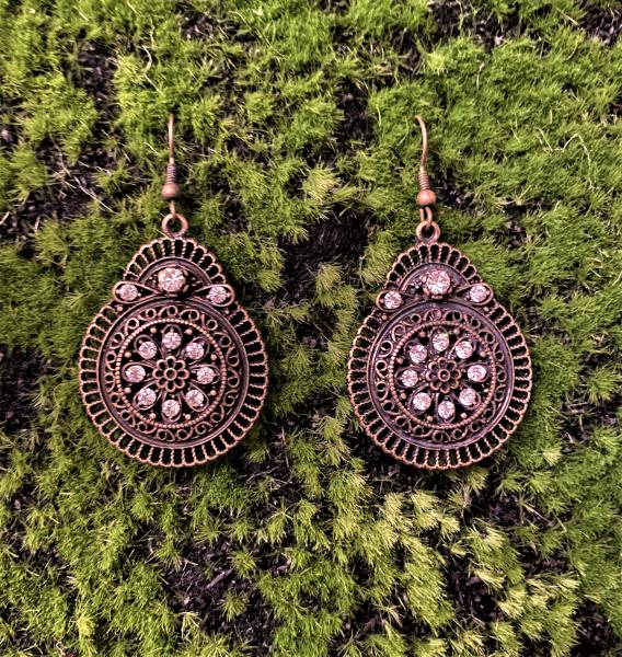 Petite Bling Medallion Earrings