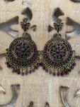 Boho Purple Earrings