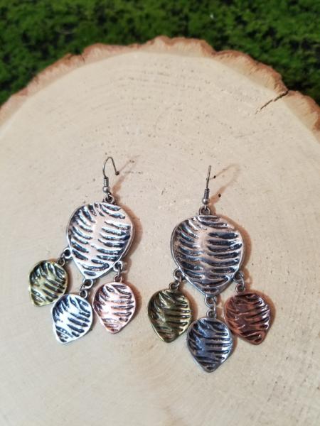 Tri Colored Drop Earrings picture