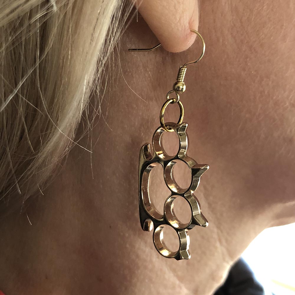 Bad kitty earrings picture