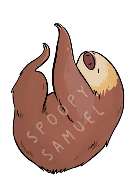 Three Toed Sloth Charm