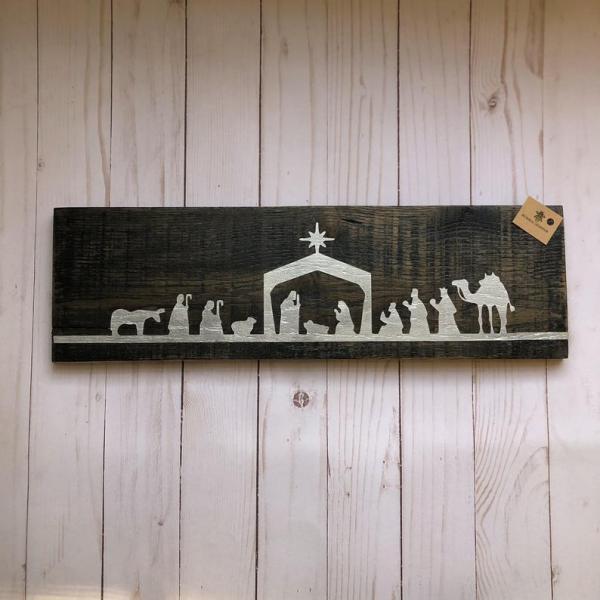 Nativity Sign, Silver