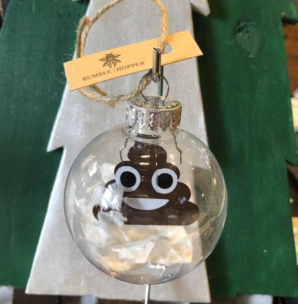 Poop Emoji Floating Ornament picture