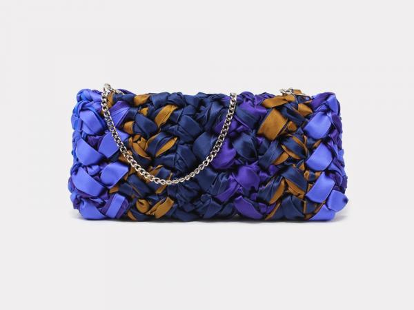 Lorenza Gandaglia Ribbon Clutch Purple picture