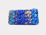 Lorenza Gandaglia Ribbon Clutch Blue