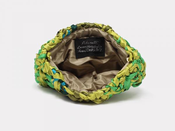 Lorenza Gandaglia Ribbon Clutch Green picture