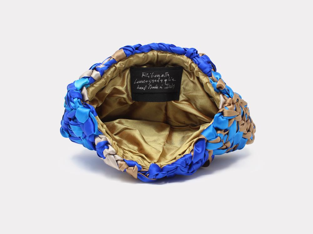 Lorenza Gandaglia Ribbon Clutch Blue picture