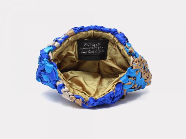 Lorenza Gandaglia Ribbon Clutch Blue picture