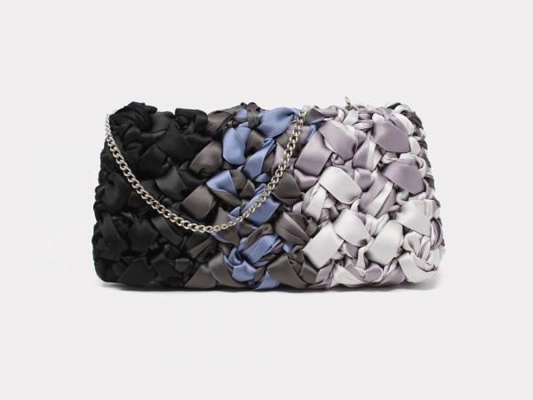 Lorenza Gandaglia Ribbon Clutch Grey picture