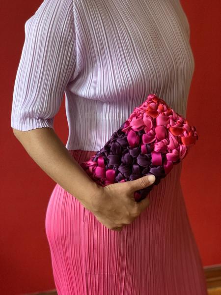 Lorenza Gandaglia Ribbon Clutch Pink picture