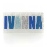 Blue Ombre Customized Acrylic Clutch: Personalize Your Name or Phrase!