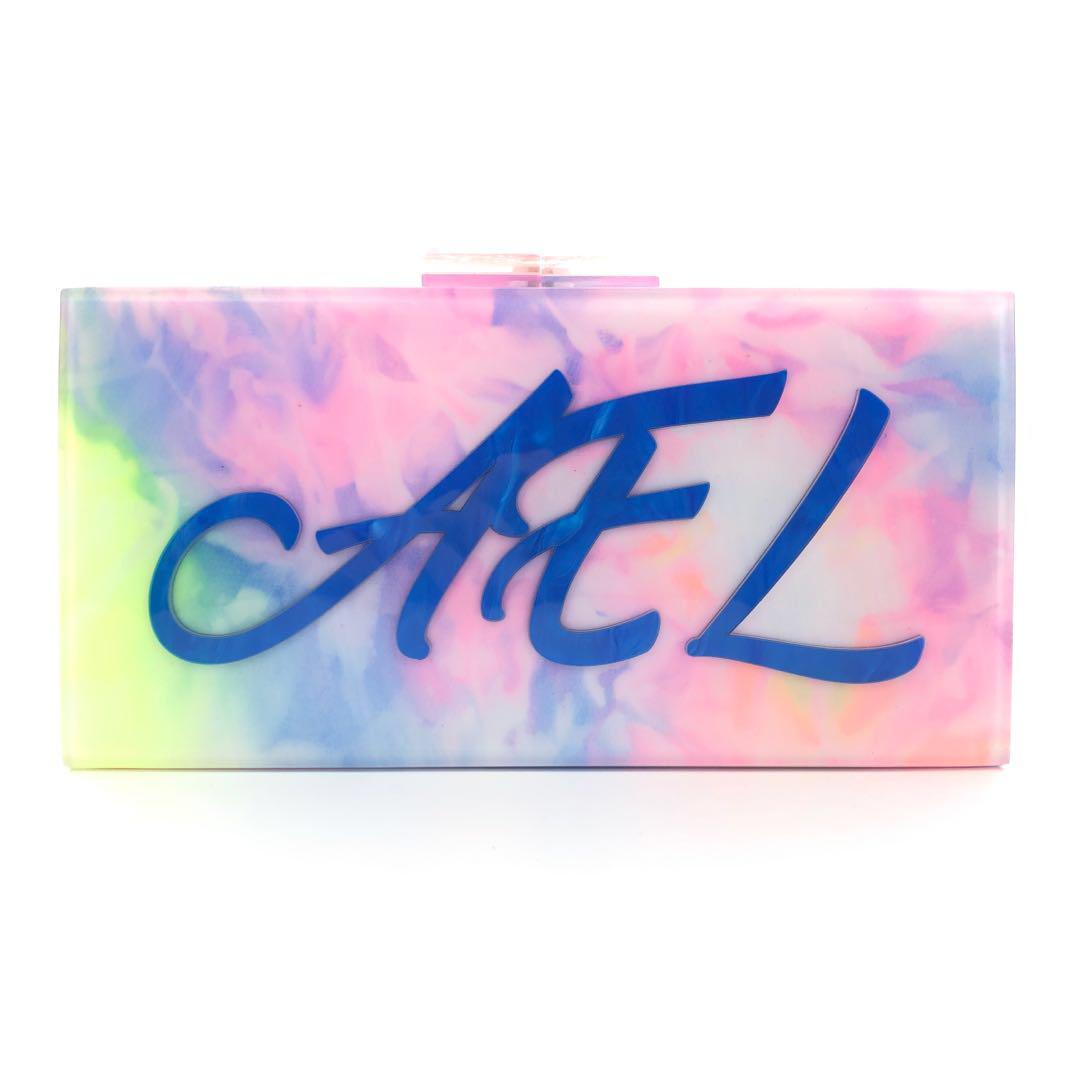 Tie Dye Customized Acrylic Clutch: Over 40 Font Color Options! picture