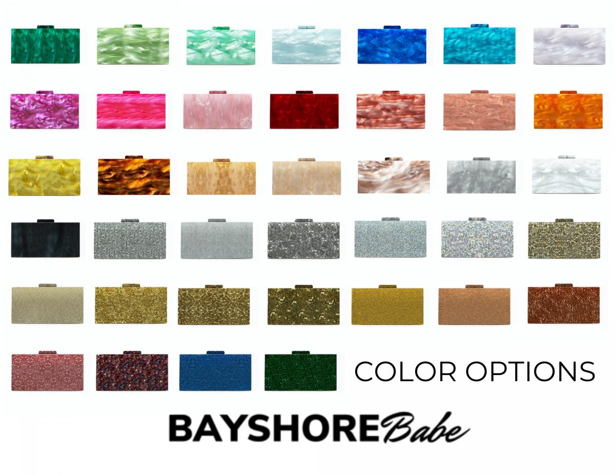 Classic Customized Acrylic Clutch: Over 40 colors to Mix and Match! picture
