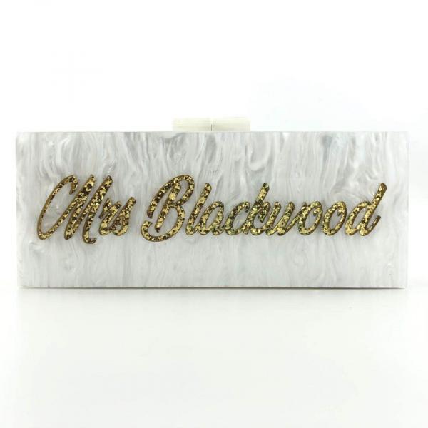 Mrs. Customized Acrylic Clutch: Over 40 colors to Mix and Match! picture