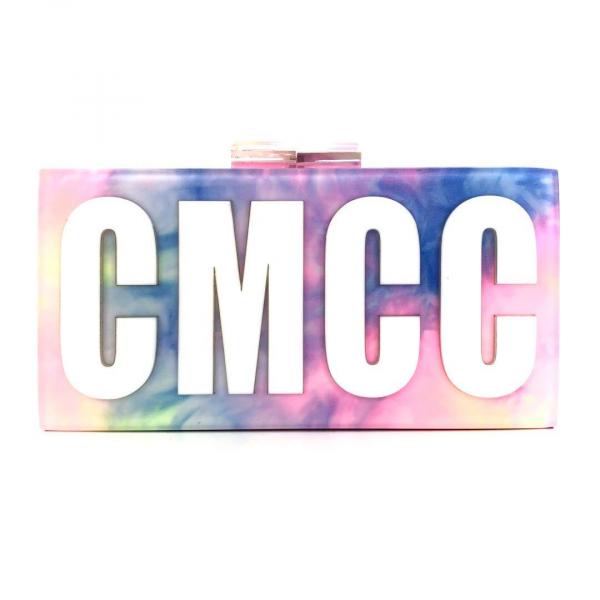 Tie Dye Customized Acrylic Clutch: Over 40 Font Color Options! picture