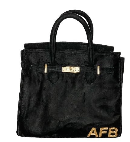 The Tampa Tote Black Velvet picture