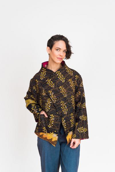 Hazel Kantha Jacket - black picture