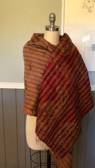 Silk kantha shawl picture