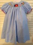 Light Blue Farm Bishop Dress - 12M