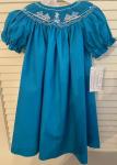 Turquoise Snowmen Dress 2T