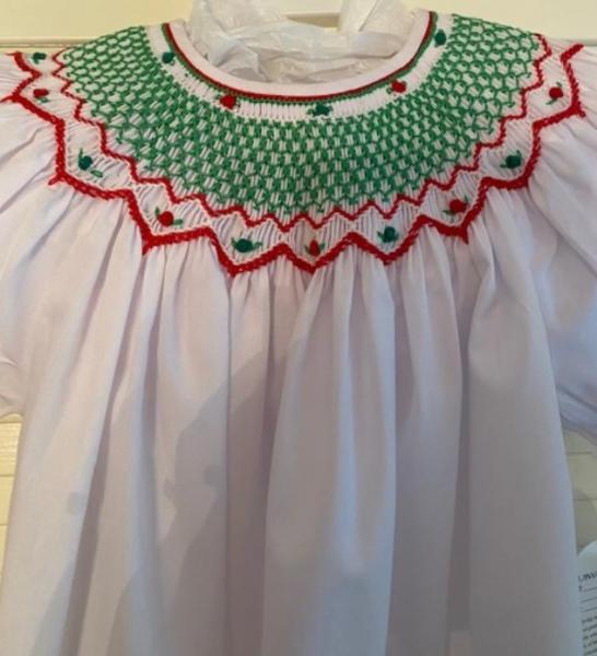 White dress with red and green 24M picture
