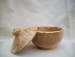 lidded bowl - maple