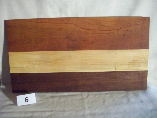 walnut/cherry/elm cutting board
