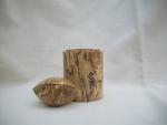 oval lidded box- spalted maple