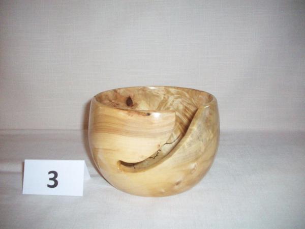 5.25 x 3.5 maple knitting bowl