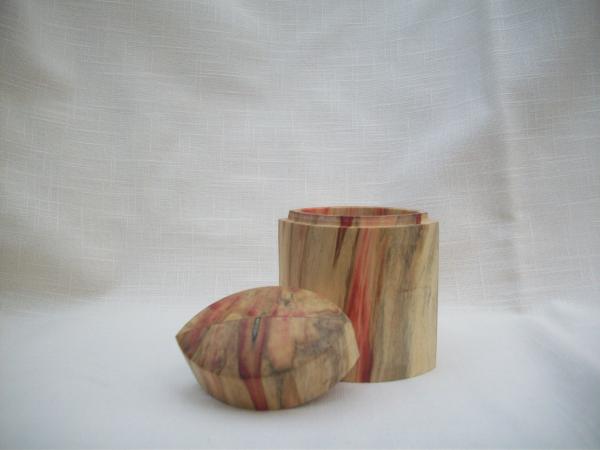 oval lidded box - box elder