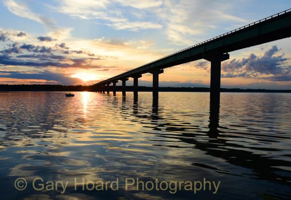 'Sunrise on Saylorville' - print on metal picture