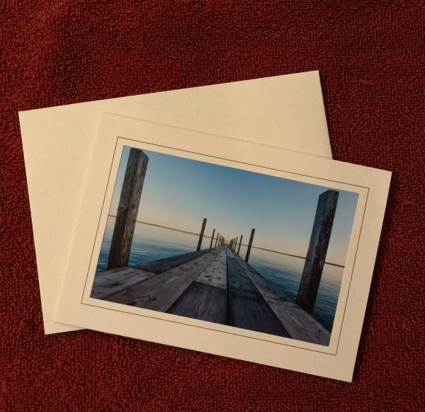 'Spirit Lake Dock' - notecard picture