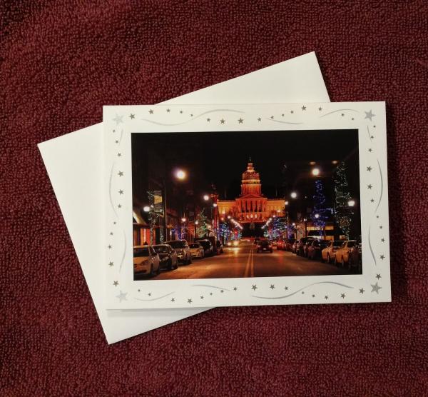 'State Capitol Christmas' - notecard picture