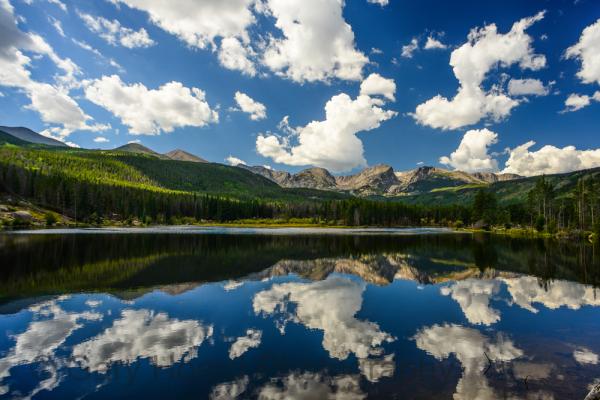 'Sprague Lake, Rocky Mountain Nat'l Park' - print on metal picture