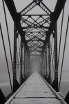 'Foggy Bridge' - canvas gallery wrap print