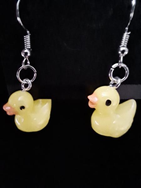 Rubber Duck Ducky Earrings Necklace Keyring Pendant Jewelry